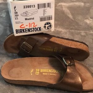 Birkenstock Madrid Toffee worn 1X Size 39